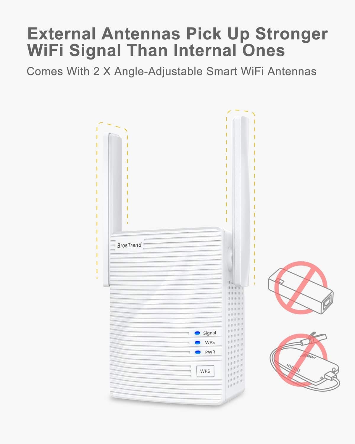 تقویت کننده وای فای بروسترند 1200Mbps مدل ‎AC7 با قابلیت Wireless Bridge | BrosTrend 1200Mbps WiFi to Ethernet Adapter — تصویر ۴