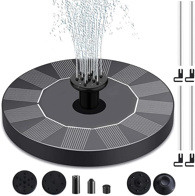 فواره و پمپ خورشیدی آبنمای باغچه با قابلیت نصب آسان روی آب برای تزئینات خانگی | Solar Water Pump for Pond House Decorations