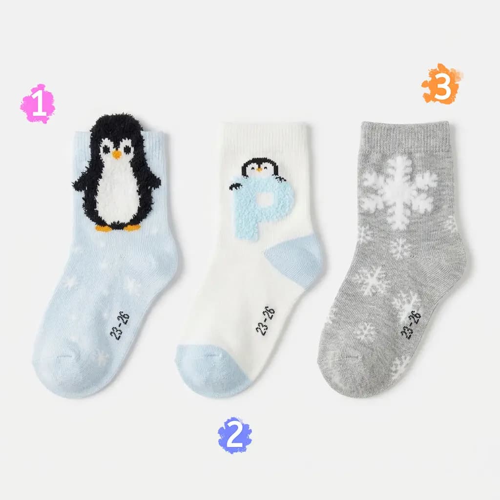 جوراب بچه گانه لیلی دن Penguin کد 4682 — تصویر ۲