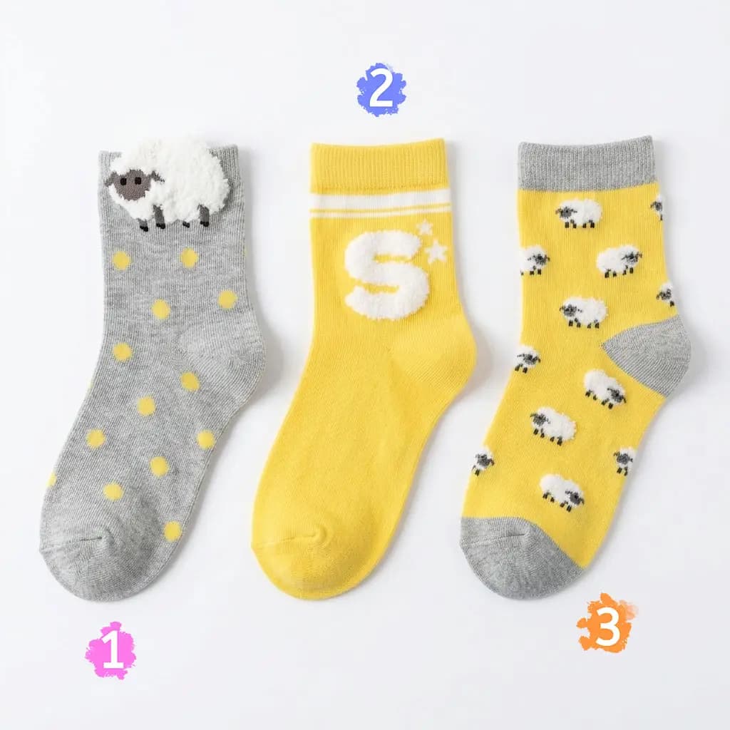 جوراب بچه گانه لیلی دن Sheep کد 4680 — تصویر ۲