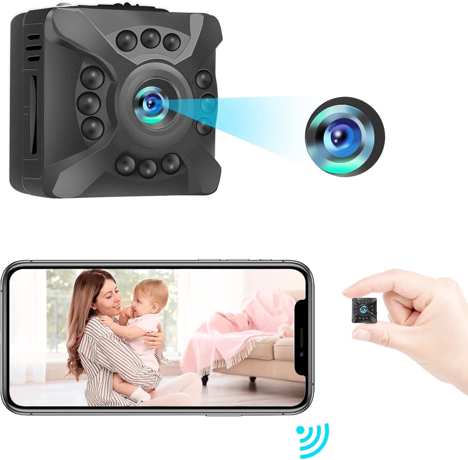 مینی دوربین مداربسته وای‌فای ایبارسنک | Ebarsenc Mini WiFi Surveillance Camera