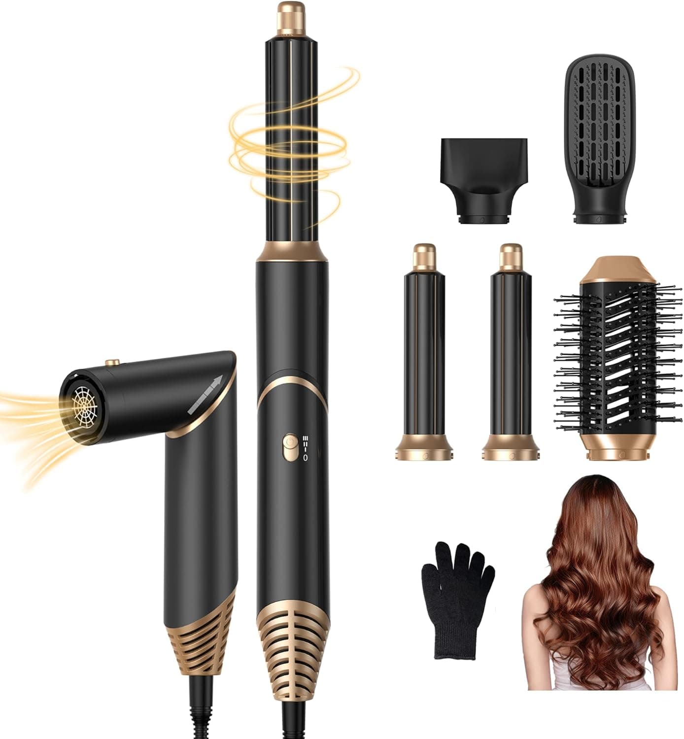 سشوار و حالت‌دهنده ۵ کاره مو اومیگا مدل mguk-631 | UMIGA 5-in-1 Hair Styler and Hot Air Styler mguk-631