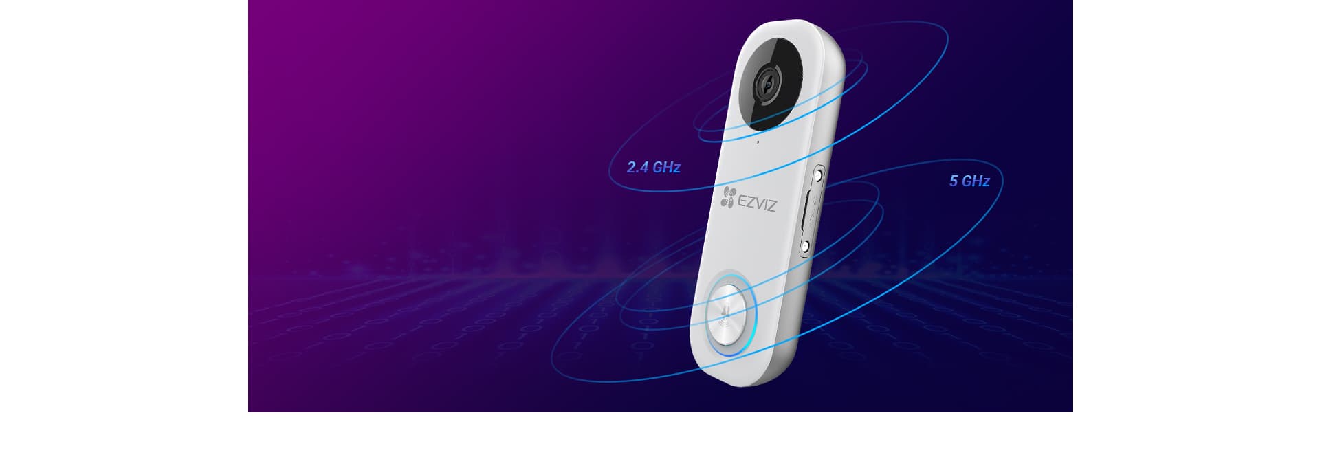 زنگ در تصویری هوشمند ایزویز مدل DB1C به همراه زنگ داخلی و ترانسفورماتور | EZVIZ DB1C Wi-Fi Video Doorbell Kit Inc Chime & Transformer — تصویر ۸