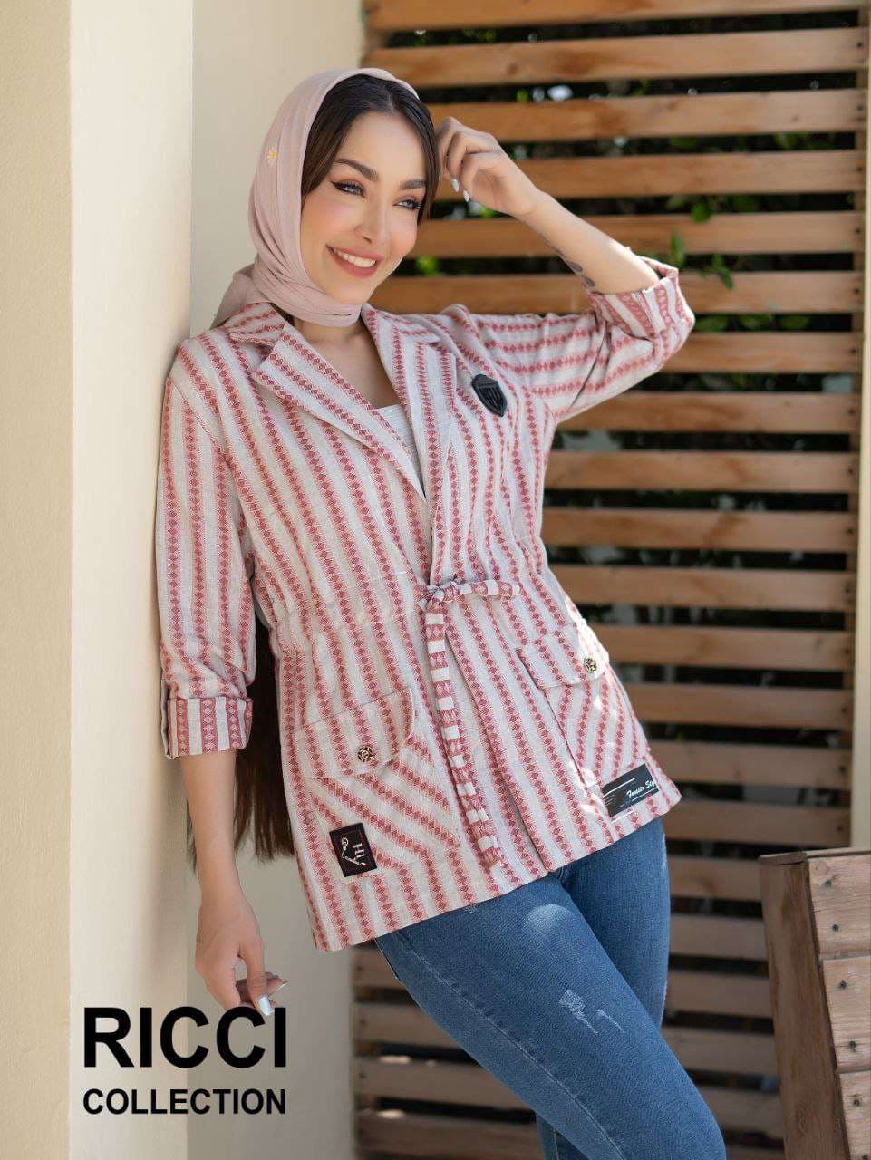 کت یقه انگلیسی راه دار کد محصول ۵۸۸