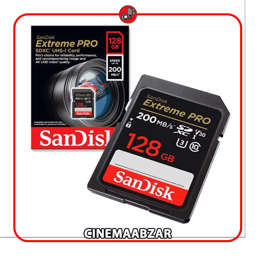 کارت حافظه SanDisk 128GB Extreme PRO 200MB/s (اقساطی)