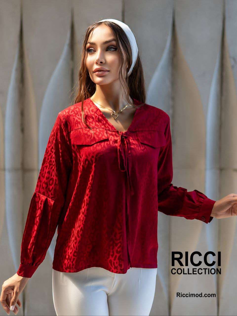 شومیز ساتن یقه بندی کد ۵۹۵ تک