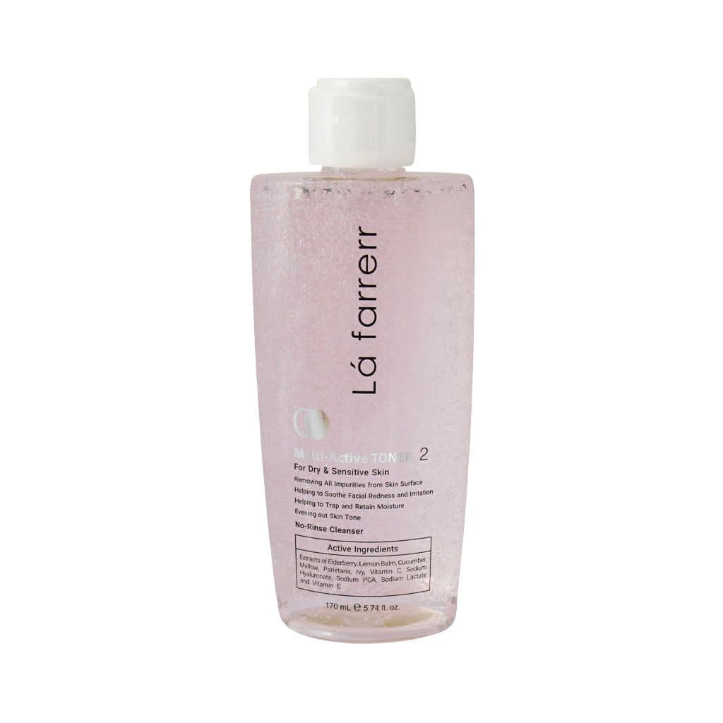 تونر مولتی اکتیو پوست خشک و حساس لافارر 170 میلی لیتر | La Farrerr Multi Active Toner For Dry And Sensitive Skin