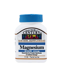 قرص منیزیم 250 میلی گرم 21سنتری 110عددی|21st Century Magnesium