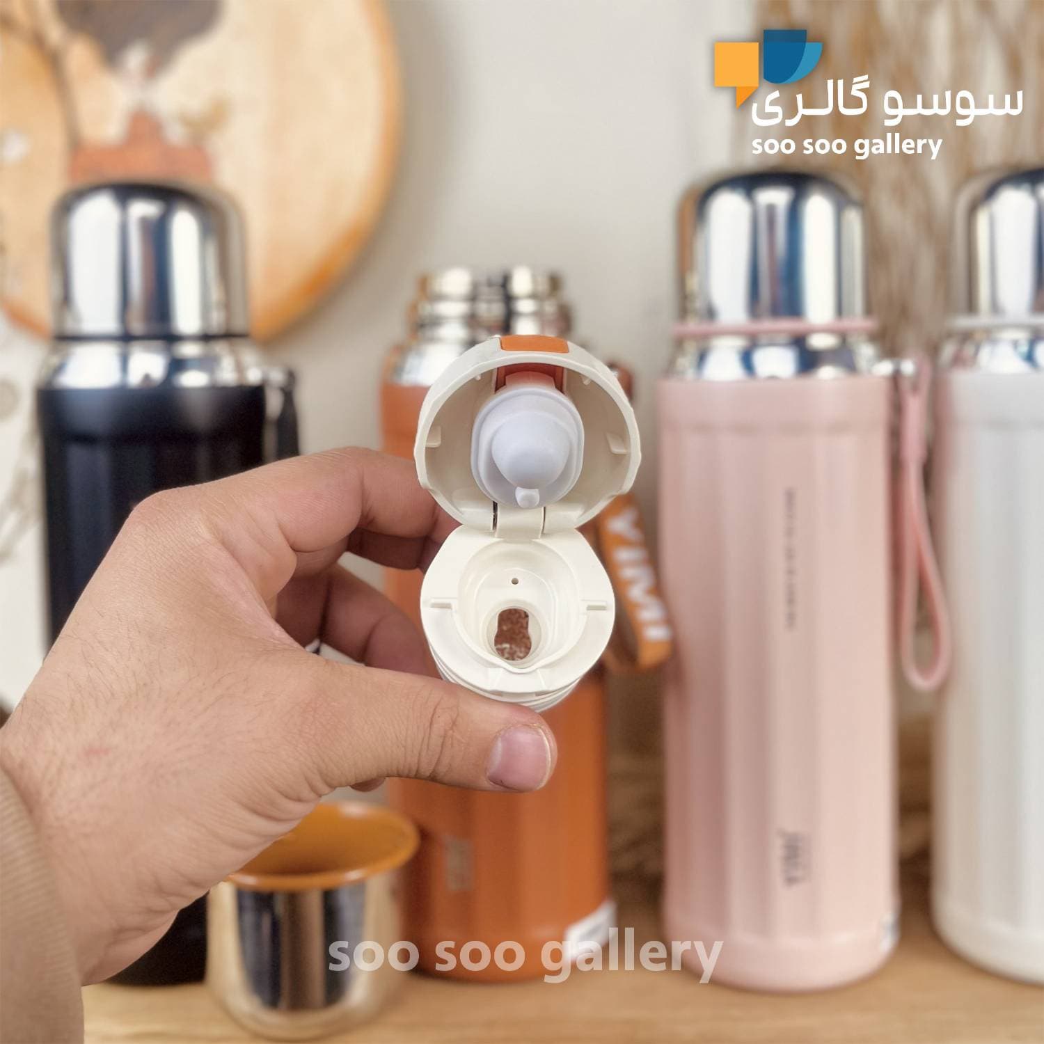 فلاسک برند YIMI شیاردار حجم 630 میلی لیتر — تصویر ۷