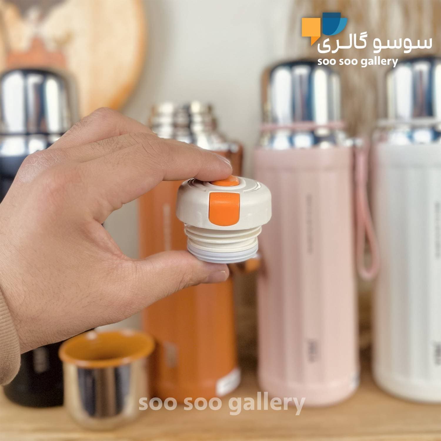 فلاسک برند YIMI شیاردار حجم 630 میلی لیتر — تصویر ۸