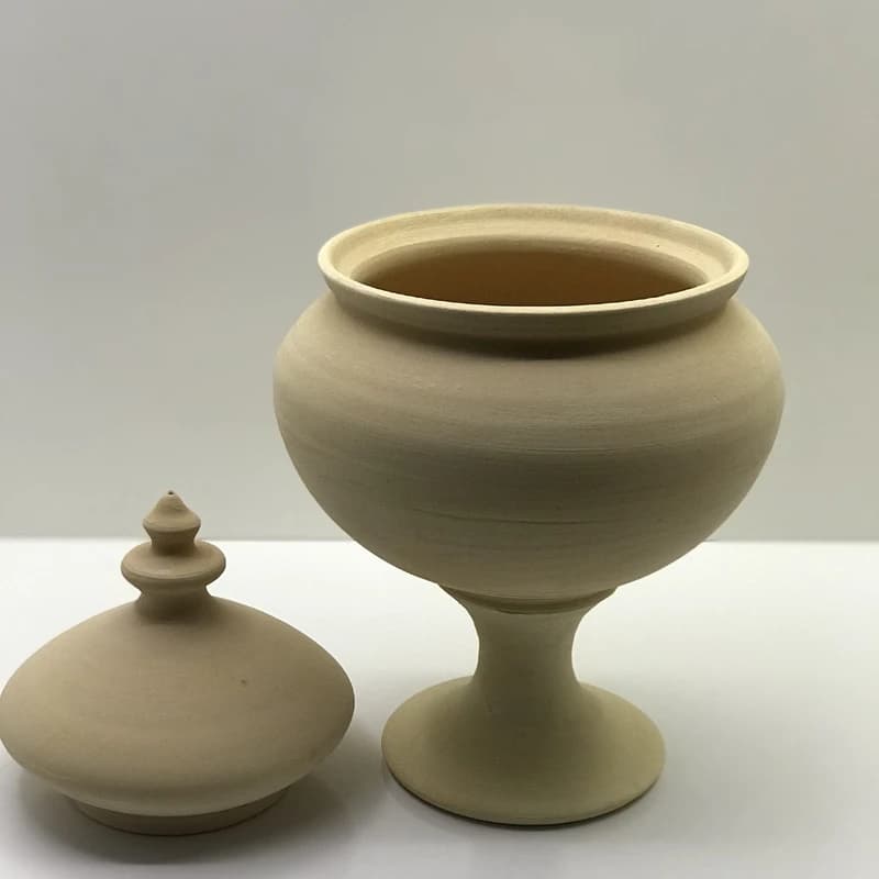 شکلات خوری سفالی خام خط هنر — تصویر ۳