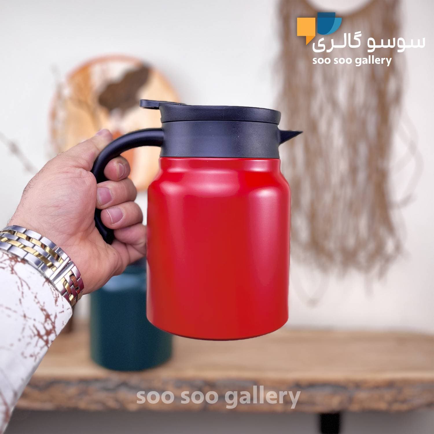 فلاسک کلاغی دمنوش ساز تپل 1000 میلی لیتر — تصویر ۳