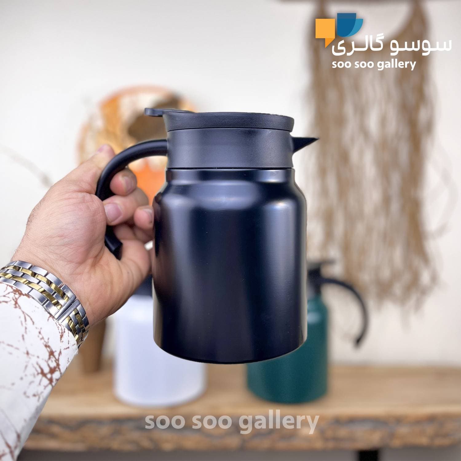 فلاسک کلاغی دمنوش ساز تپل 1000 میلی لیتر — تصویر ۵