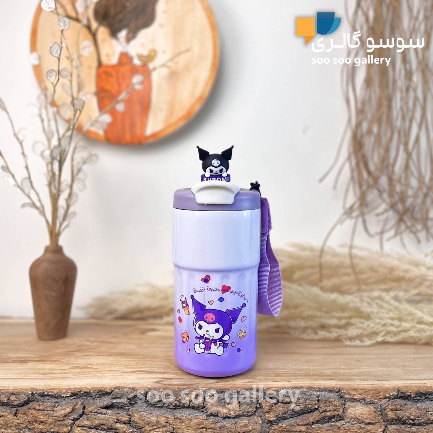 تراول ماگ وکیوم کاپ طرح عروسک کرومی — تصویر ۲