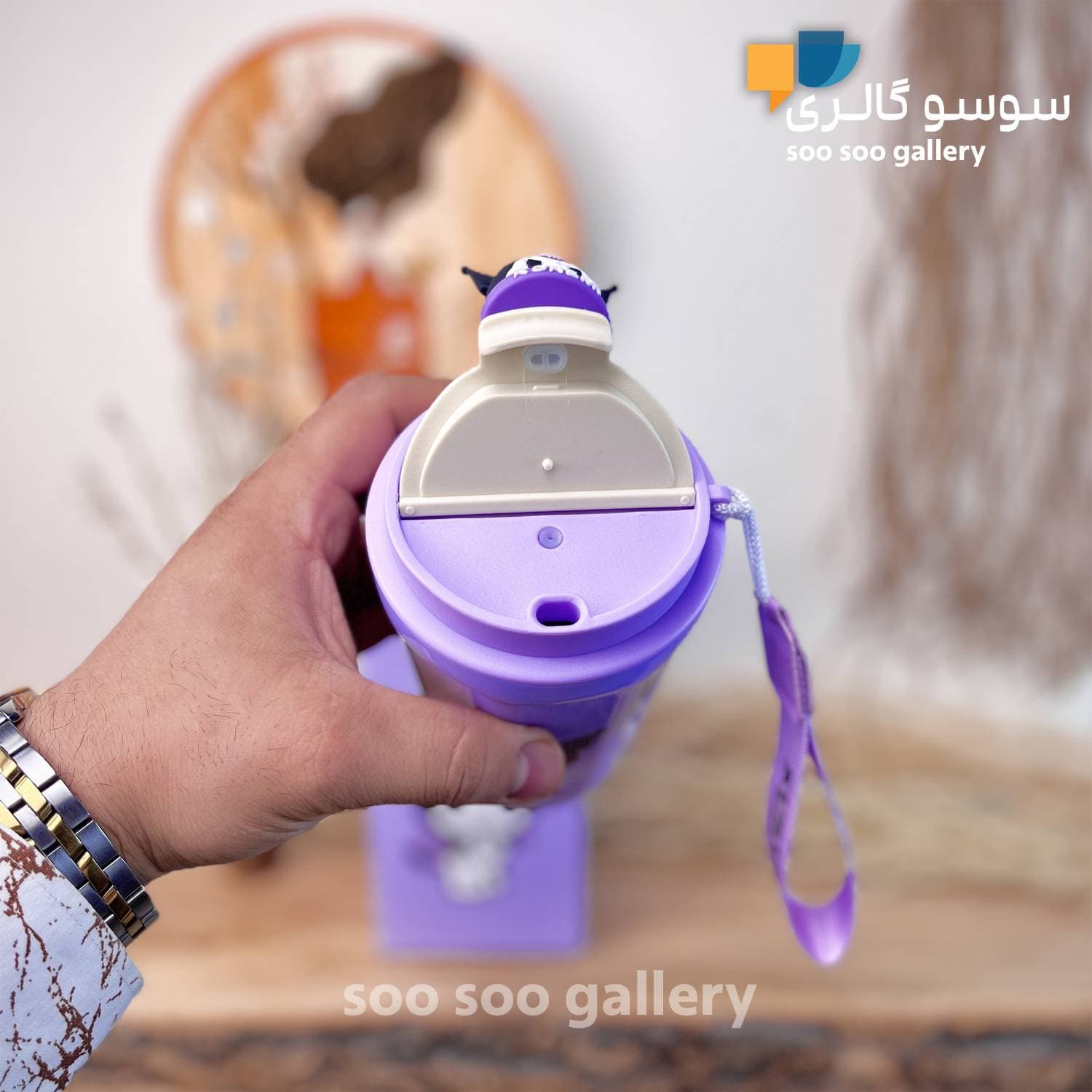 تراول ماگ وکیوم کاپ طرح عروسک کرومی — تصویر ۷