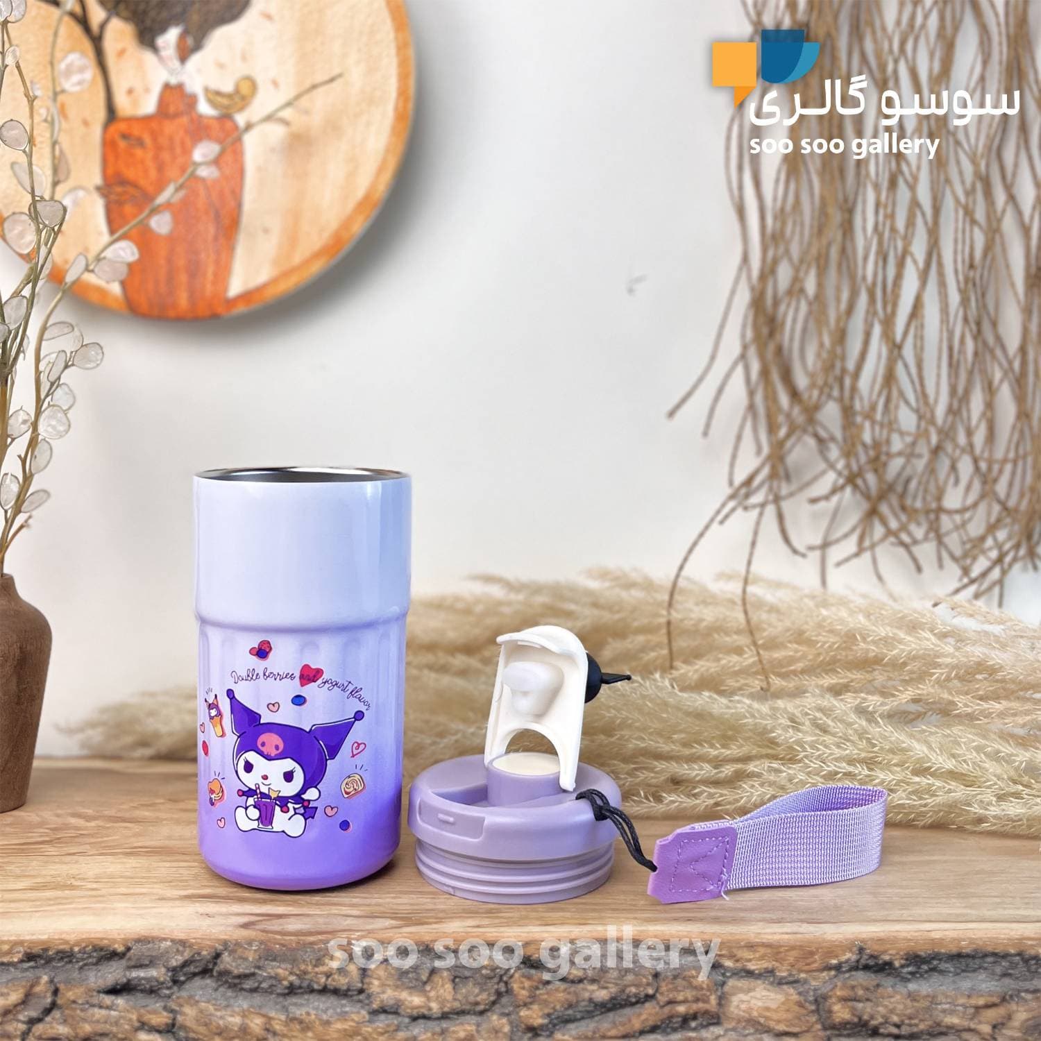 تراول ماگ وکیوم کاپ طرح عروسک کرومی — تصویر ۸