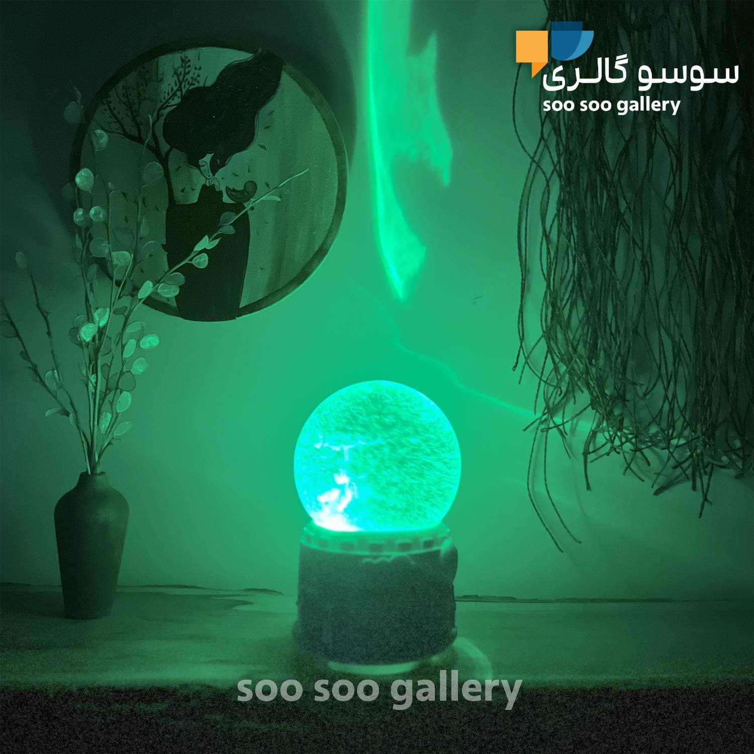 گوی موزیکال یونیکورن طرح کاروسل پمپی HAPPY TIME — تصویر ۸