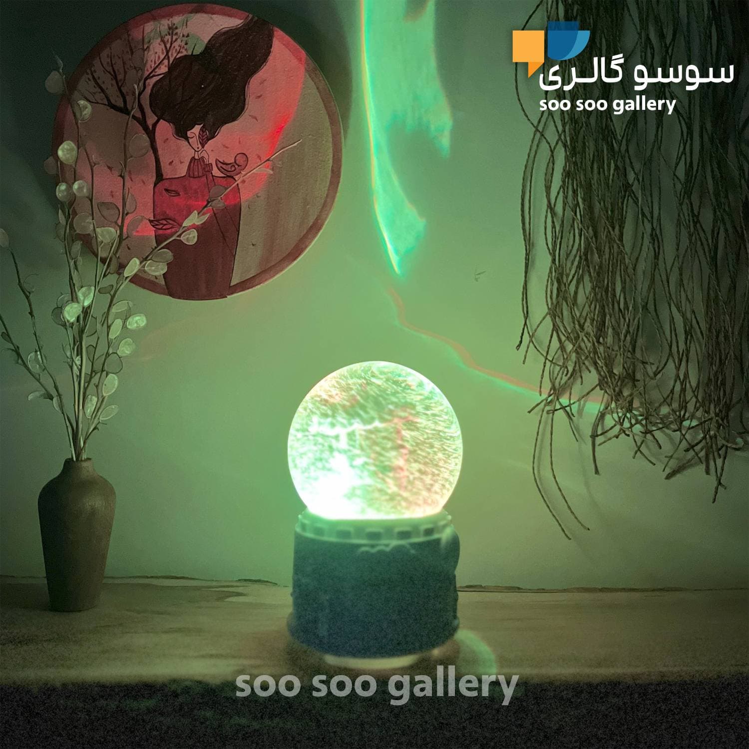 گوی موزیکال یونیکورن طرح کاروسل پمپی HAPPY TIME — تصویر ۹