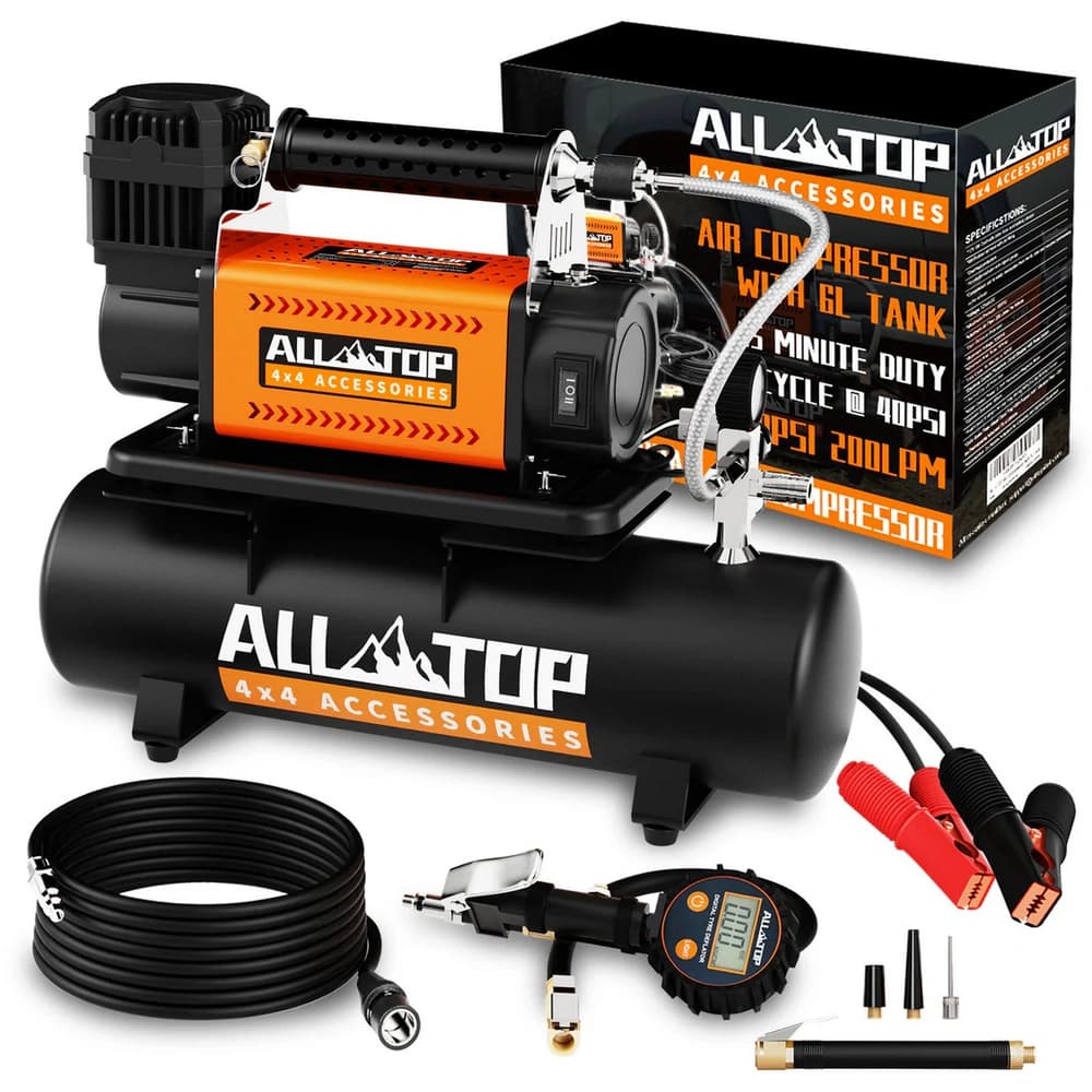 کیت کمپرسور باد پرتابل ALL-TOP مدل ‎ATACR200-6L