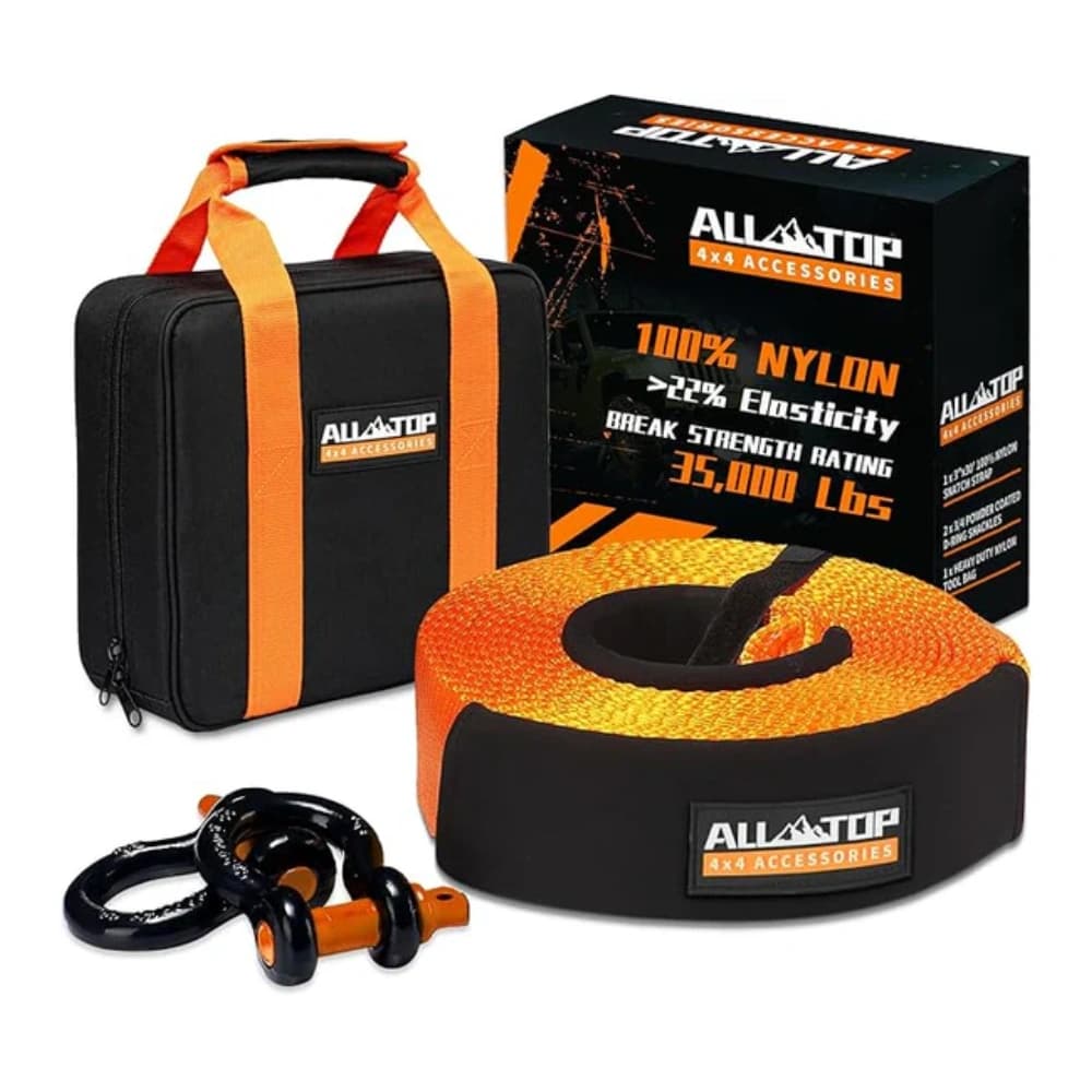 کیت تسمه ریکاوری ALL-TOP مدل AT11000-9CBS، بند کشنده 9 متری با استحکام 16 تُن