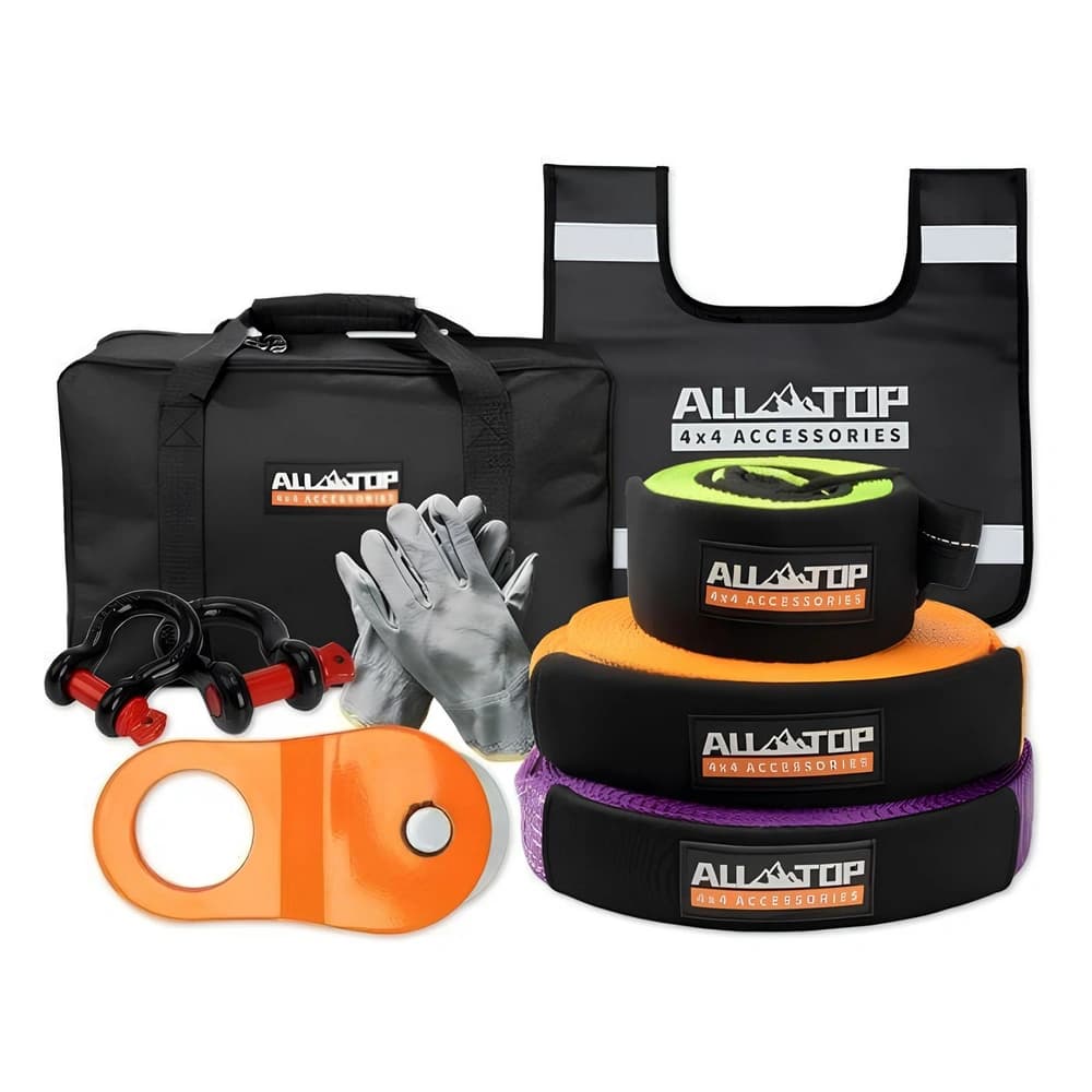 کیت ریکاوری آفرود ۹ در ۱ ALL-TOP USA مدل ATKIT-9، تجهیزات نجات و یدک‌کشی خودروهای آفرودی