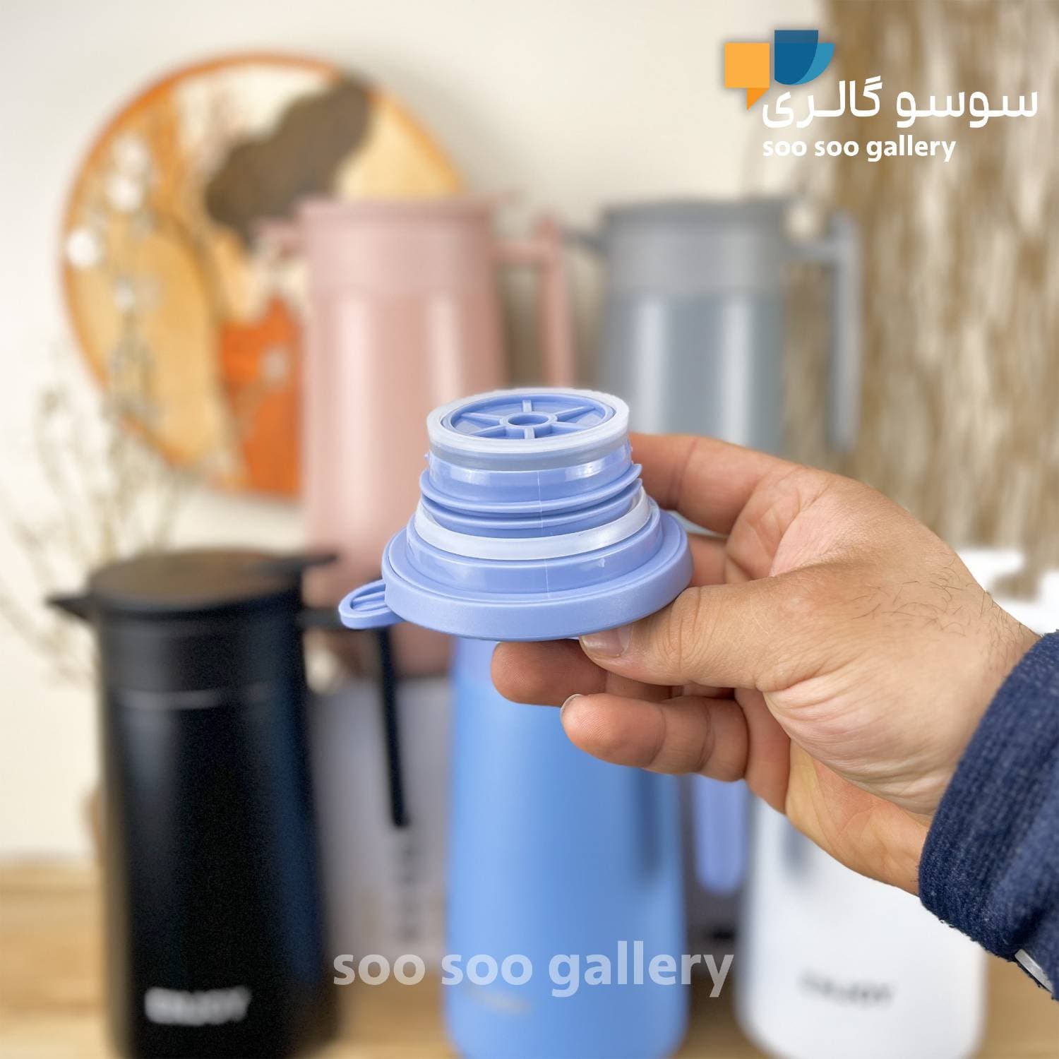 فلاسک کلاغی ENJOY دسته‌دار 860 میلی لیتر — تصویر ۶