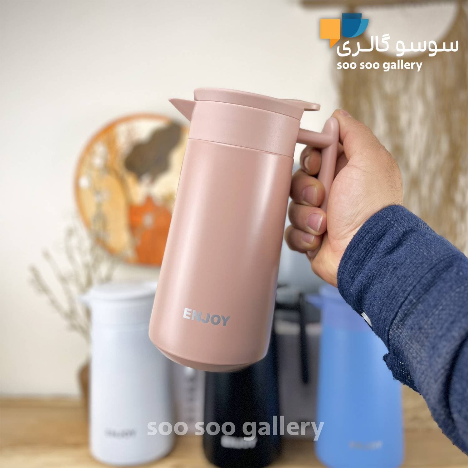 فلاسک کلاغی ENJOY دسته‌دار 860 میلی لیتر — تصویر ۷