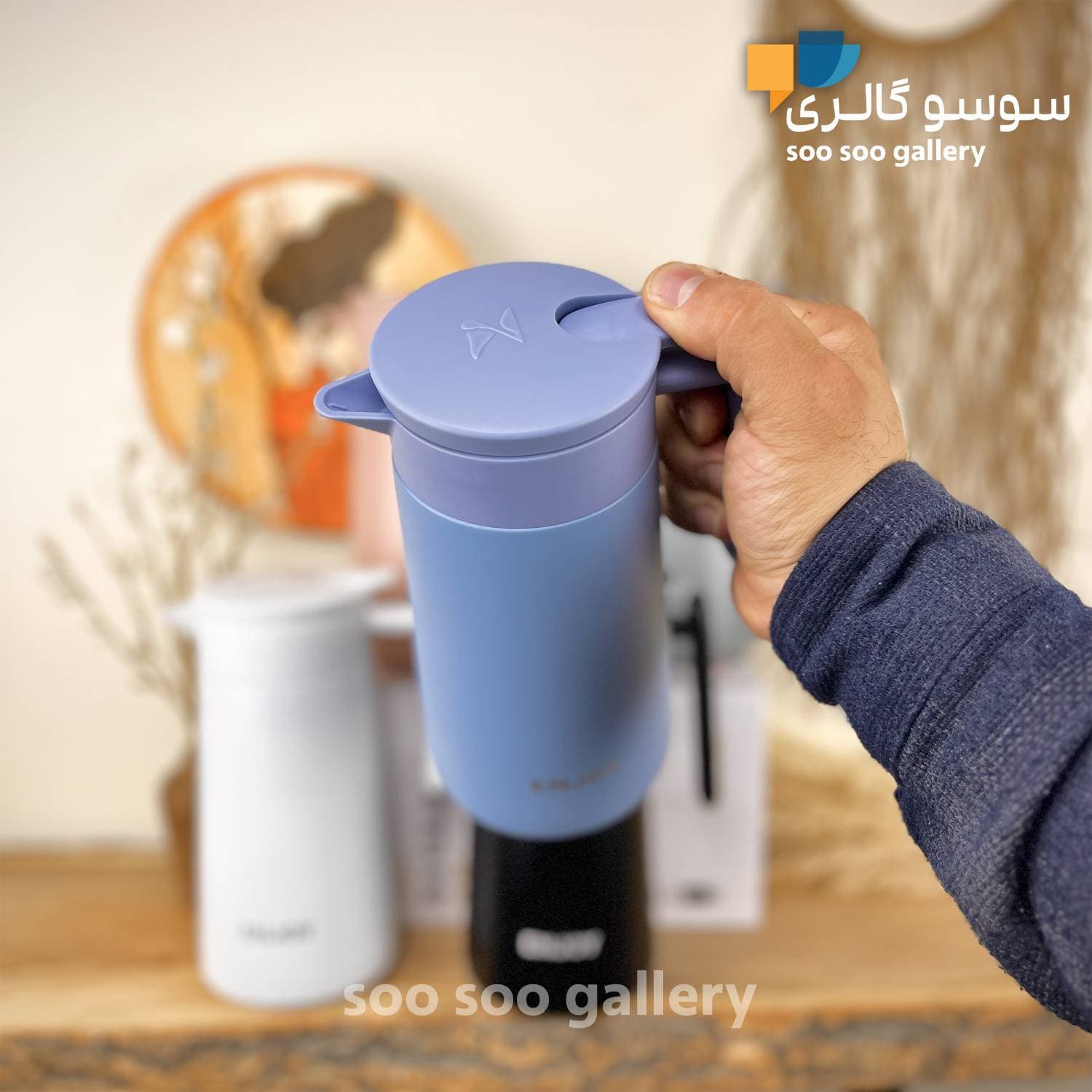 فلاسک کلاغی ENJOY دسته‌دار 860 میلی لیتر — تصویر ۸