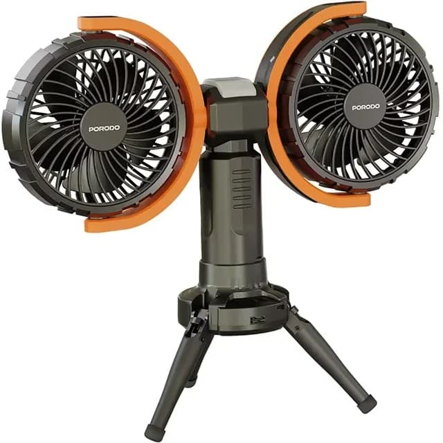 پنکه دوقلو شارژی پرودو مدل DUAL-HEAD