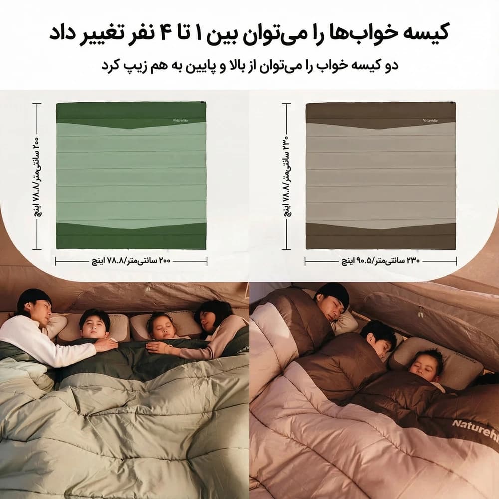 کیسه خواب نیچرهایک مدل YC300 — تصویر ۶