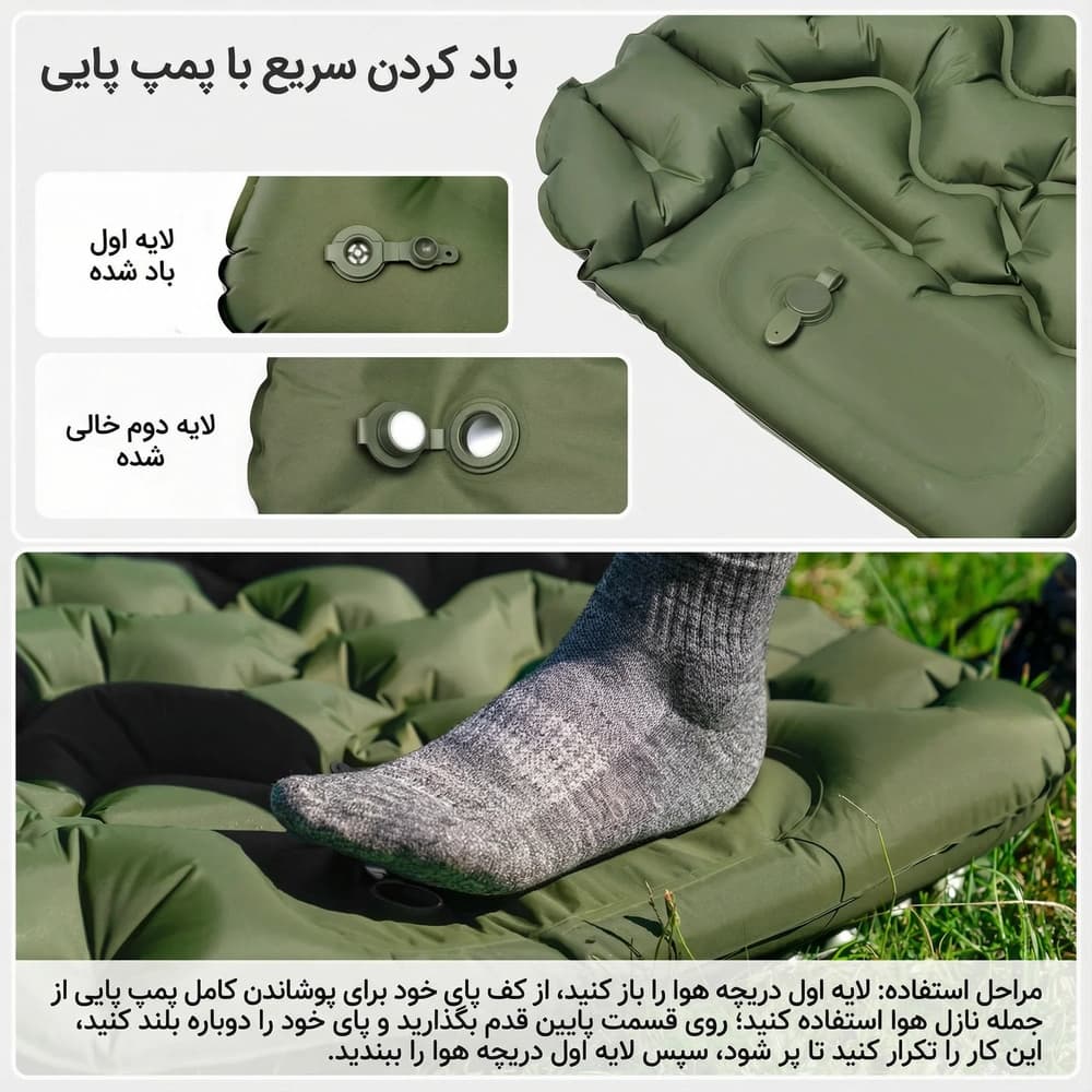 زیرانداز بادی نیچرهایک مدل FC01 — تصویر ۳