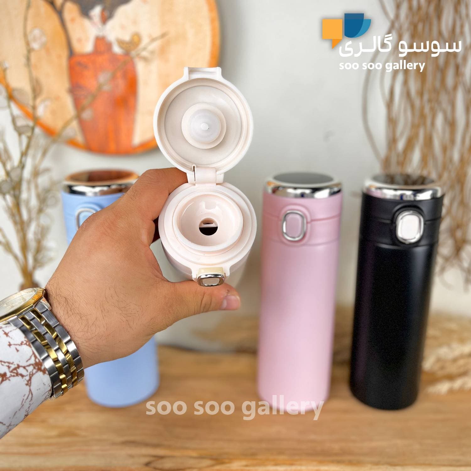 تراول ماگ نوزاد درجه‌دار حجم 400 میلی لیتر — تصویر ۴