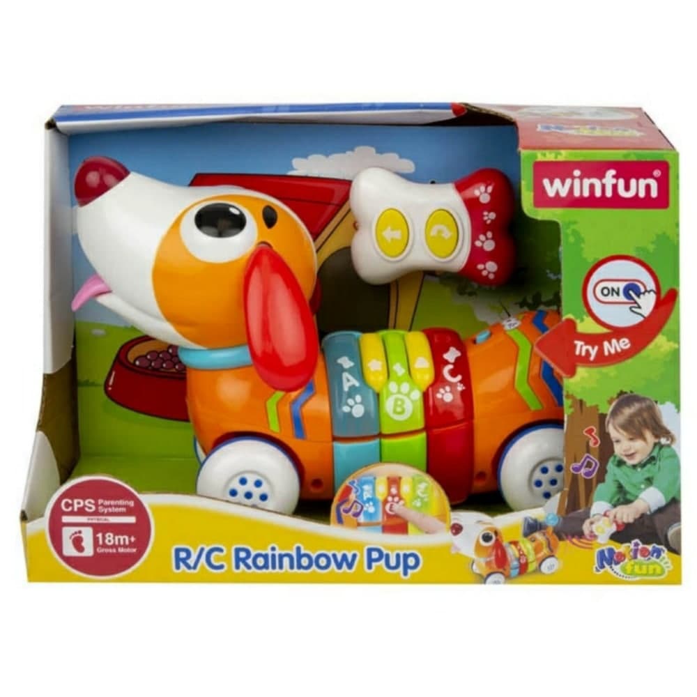 سگ کنترلی موزیکال وین فان کد: R/C Rainbow Pup Win Fun 001142