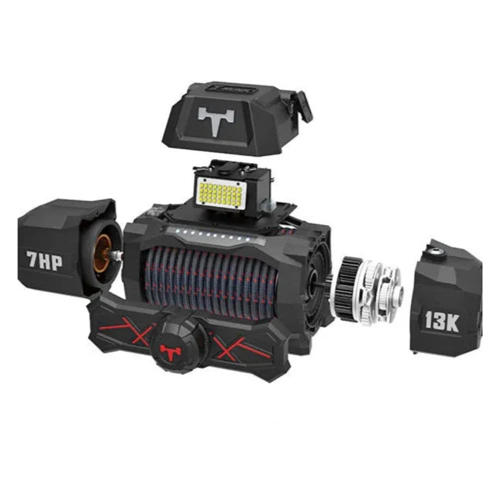 وینچ 13000 الیافی T-MAX سری New X-power مدل EWI13000 با سیم بکسل مصنوعی ۱۲ ولت (۵.۹ تن) — تصویر ۷