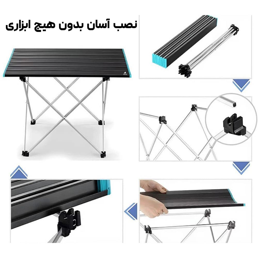 میز آلومینیومی KING HIKE مدل KH008L — تصویر ۳