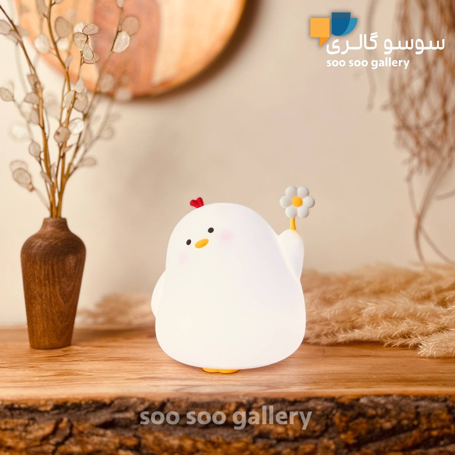 چراغ خواب جوجه گل به دست سیلیکونی — تصویر ۴