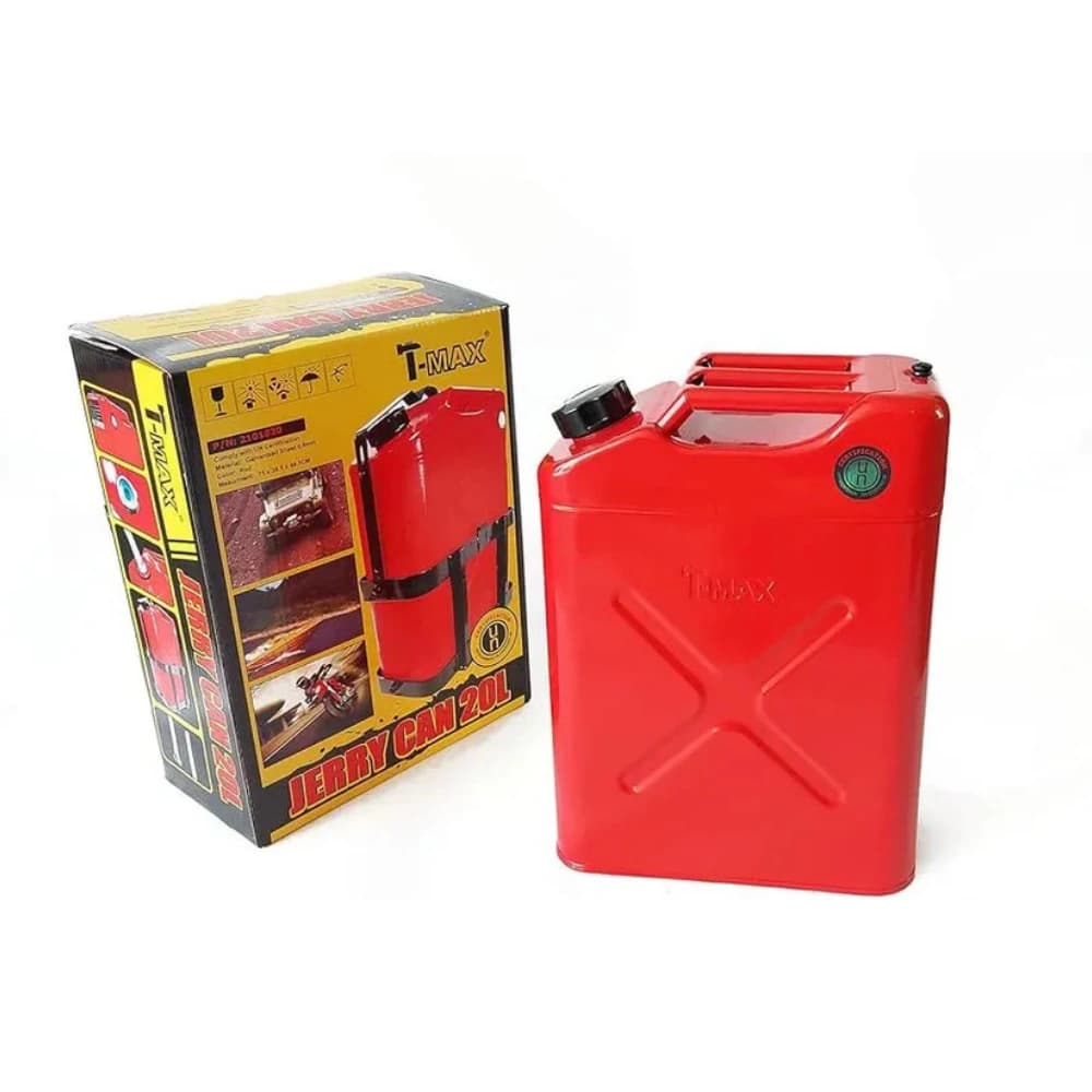 گالن بنزین ۲۰ لیتری T-Max مدل Jerry Can، مناسب آفرود، کمپینگ و ذخیره سوخت — تصویر ۱۲