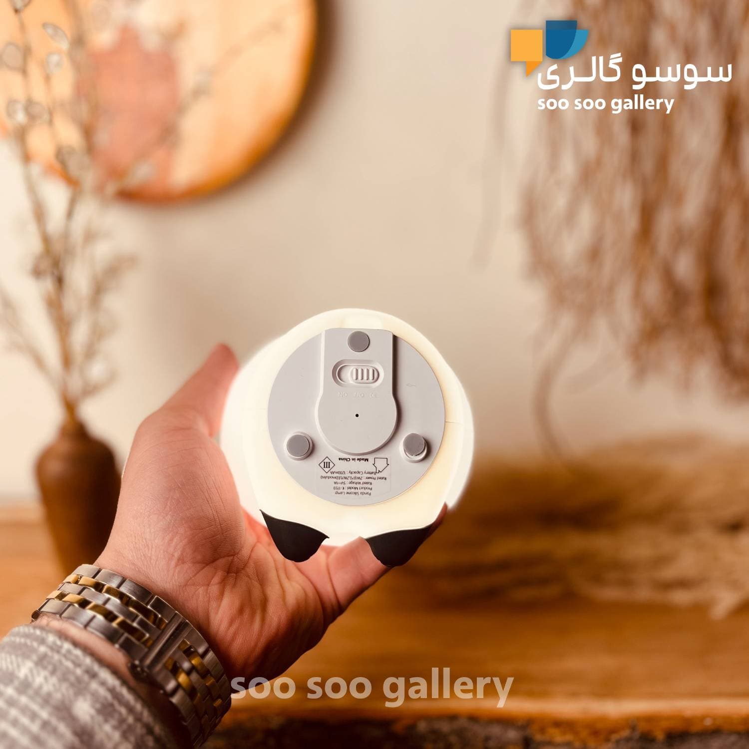 چراغ خواب پاندا کله گنده سیلیکونی — تصویر ۳
