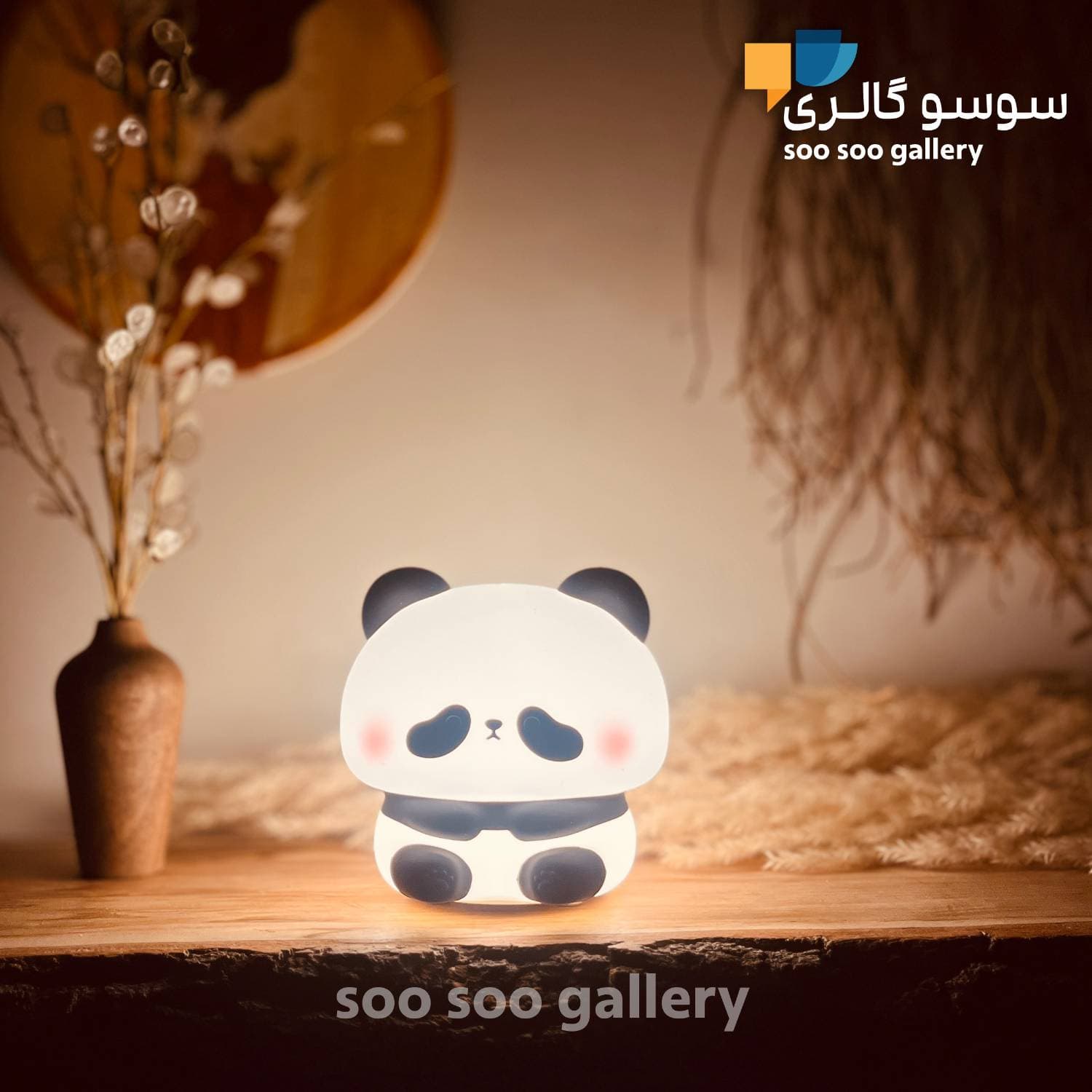 چراغ خواب پاندا کله گنده سیلیکونی — تصویر ۵
