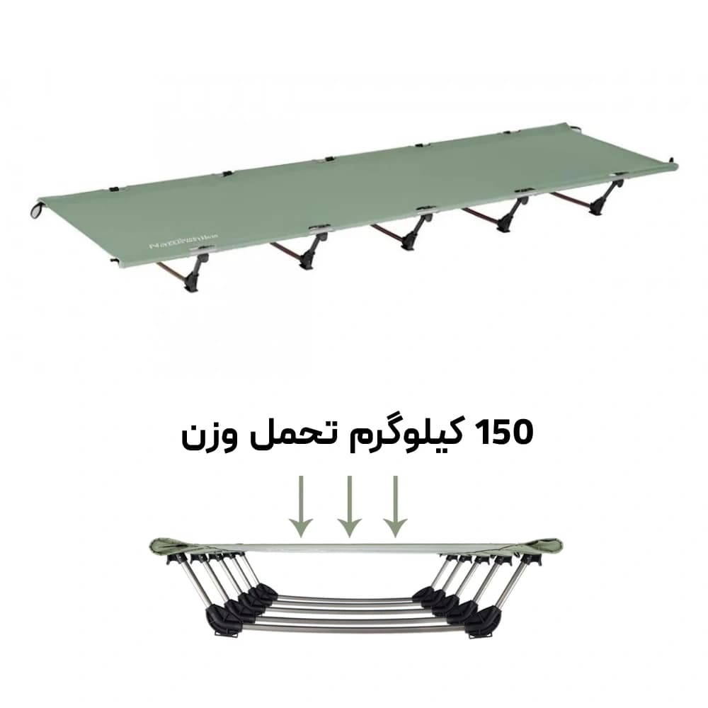 تخت تاشو کمپینگ نیچرهایک مدل Naturehike XJC05 NH20JJ001، سبک، مقاوم، پارچه آکسفورد ضدآب — تصویر ۴