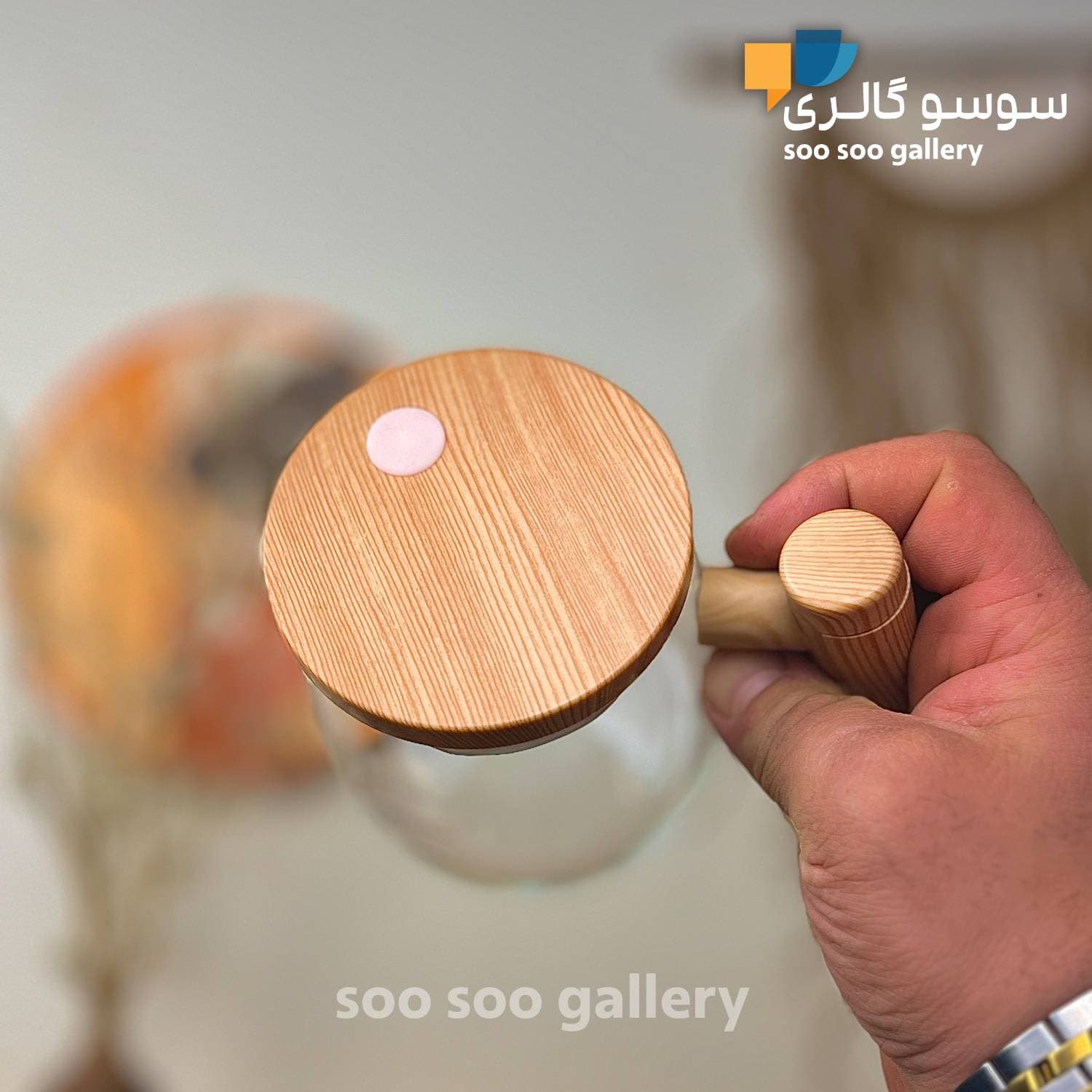 ماگ همزن دار پیرکس طرح چوب 400 میلی لیتر — تصویر ۷