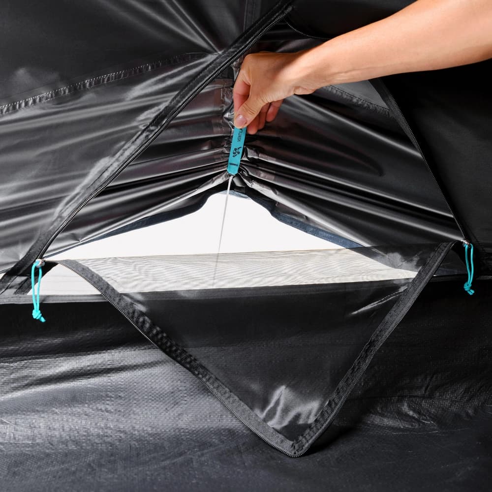 چادر مسافرتی دو نفره کچوا مدل Quechua MH100 Fresh and Black، سبک، ضدآب، خنک و تاریک؛ مناسب سفر و طبیعت‌گردی — تصویر ۸