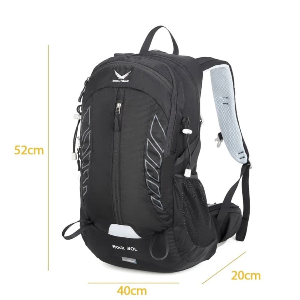 کوله‌ پشتی 30 لیتری اسنوهاک مدل Rock کد SN-B3120 ، مقاوم، ضدآب، حرفه‌ای برای طبیعت‌گردی و کوهنوردی — تصویر ۱۱