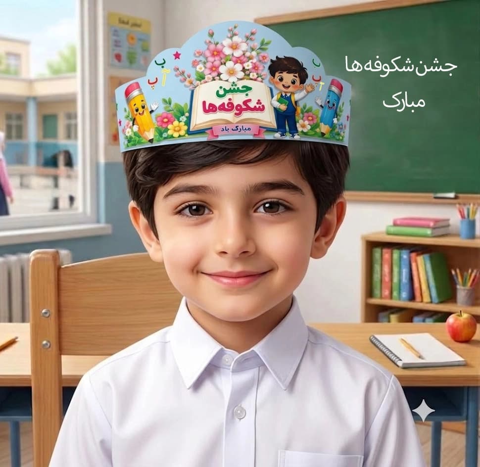 دانلودفایل لایه باز تاج جشن شکوفه ها (پسرانه) | PSD + JPEG آماده چاپ کد :13600 — تصویر ۳