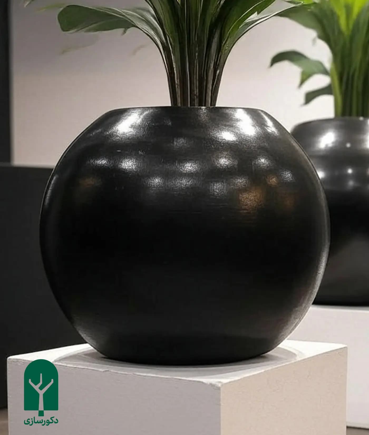گلدان توپی پلیمری