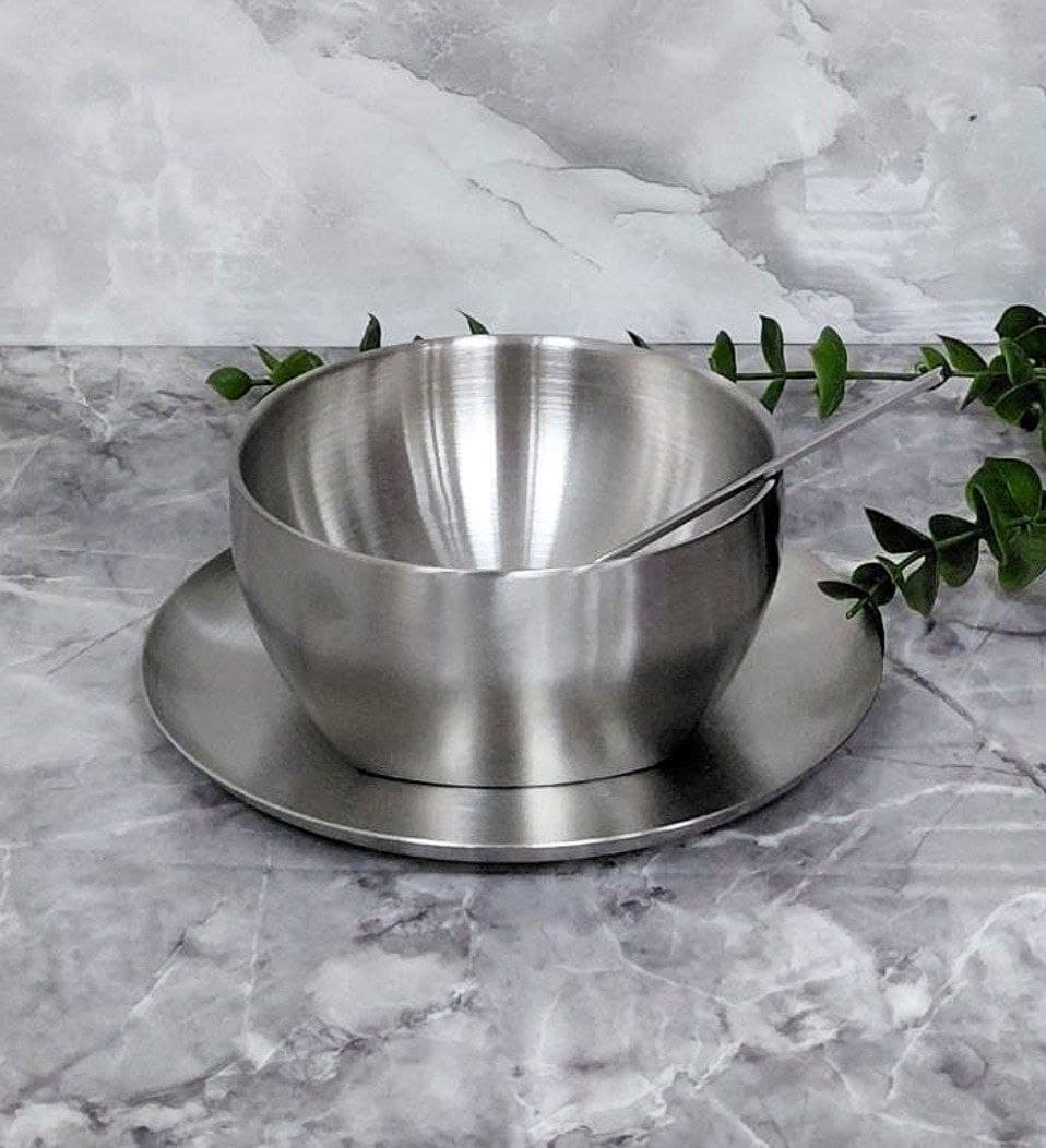 ست تک‌نفره بستنی خوری دوجداره