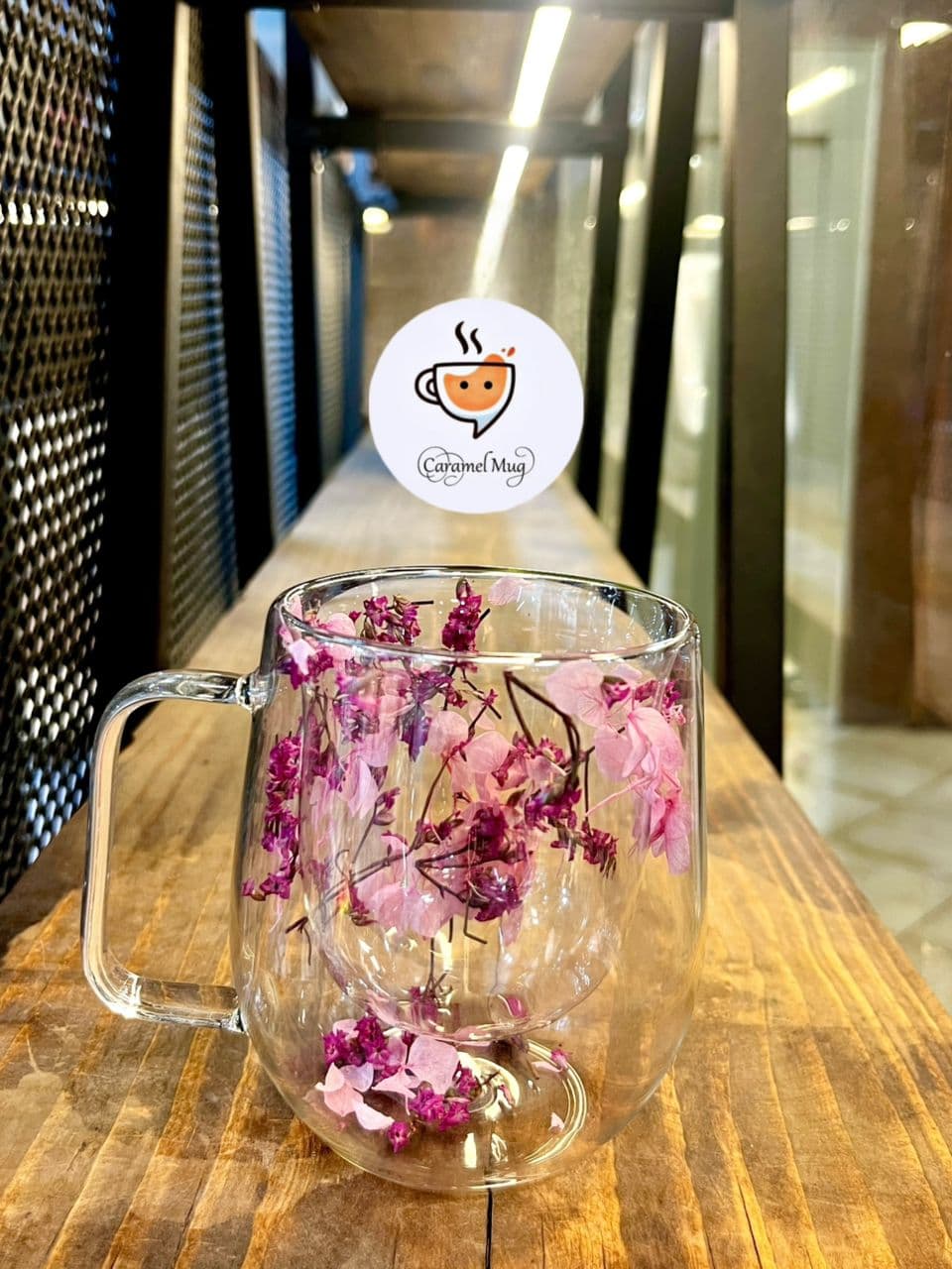لیوان دوجداره گل دار — تصویر ۶