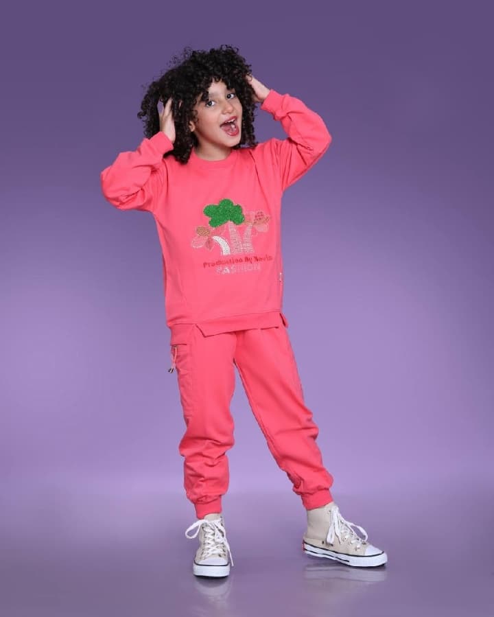 ست بلوز و شلوار دخترانه گلدوزی