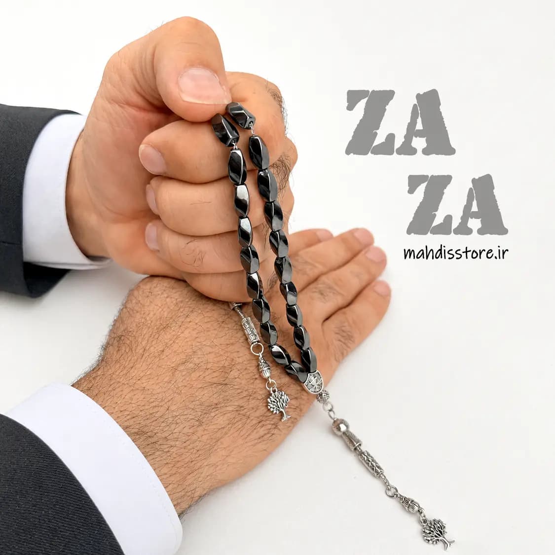 تسبیح زازا هلی حدید اصل و طبیعی — تصویر ۲