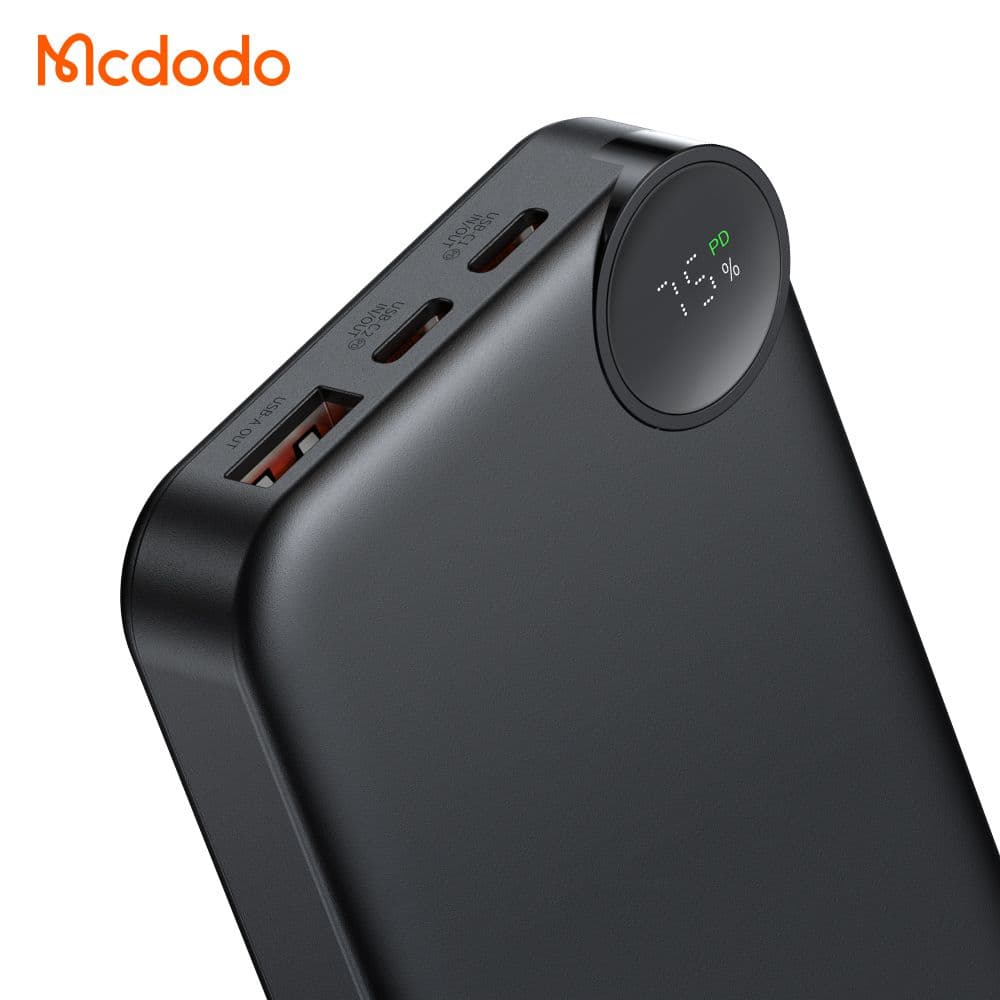 پاوربانک 30 وات ظرفیت 10000 مک دودو مدل MCDODO MC-3850 به همراه کابل شارژ - دینگ فون — تصویر ۳